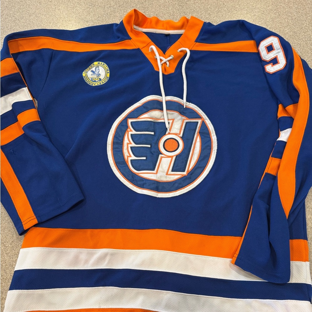 XL Doug, the thug number 69 Halifax Highlanders hockey jersey.  Movie Goon